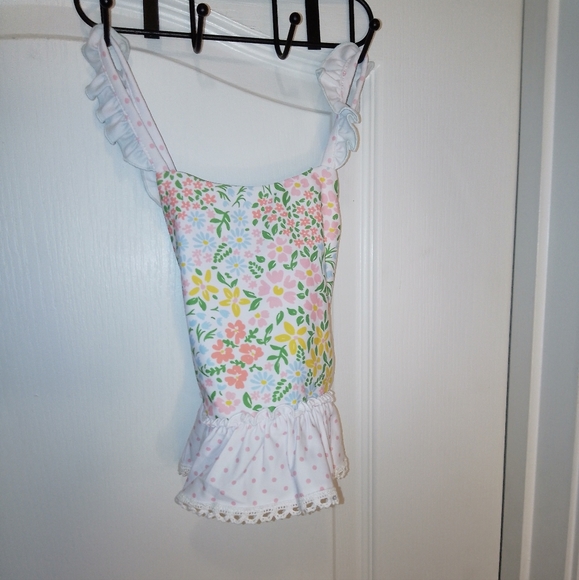 NWT/cheeky plum girls size 4t floral tank top - Picture 2 of 11